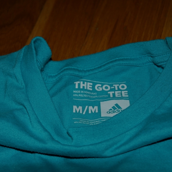Men's (Medium) Teal Adidas shirt - Picture 3 of 4